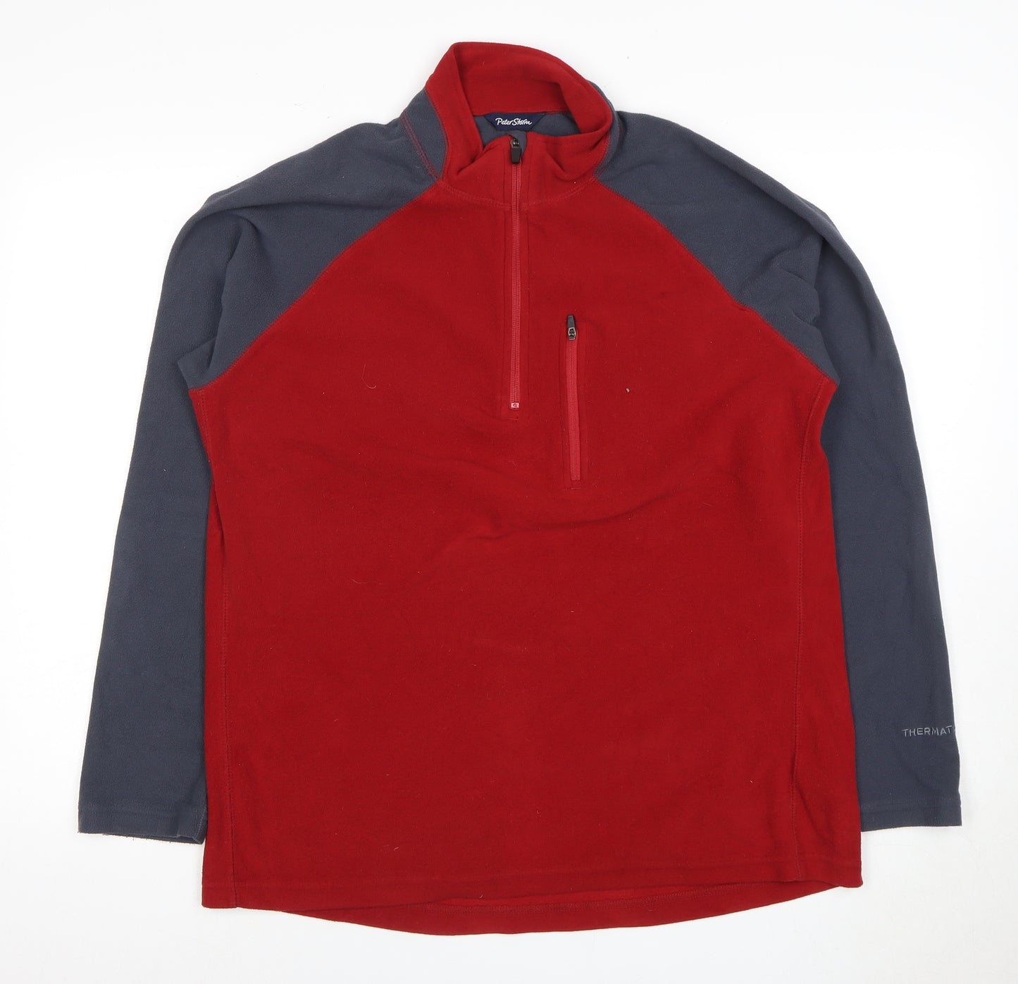 Peter Storm Men's Red 1/4 Zip Fleece Sweatshirt M