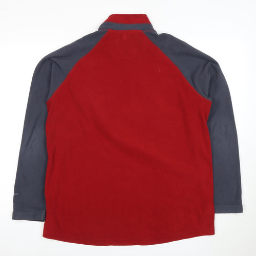 Peter Storm Men's Red 1/4 Zip Fleece Sweatshirt M