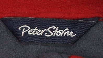 Peter Storm Men's Red 1/4 Zip Fleece Sweatshirt M