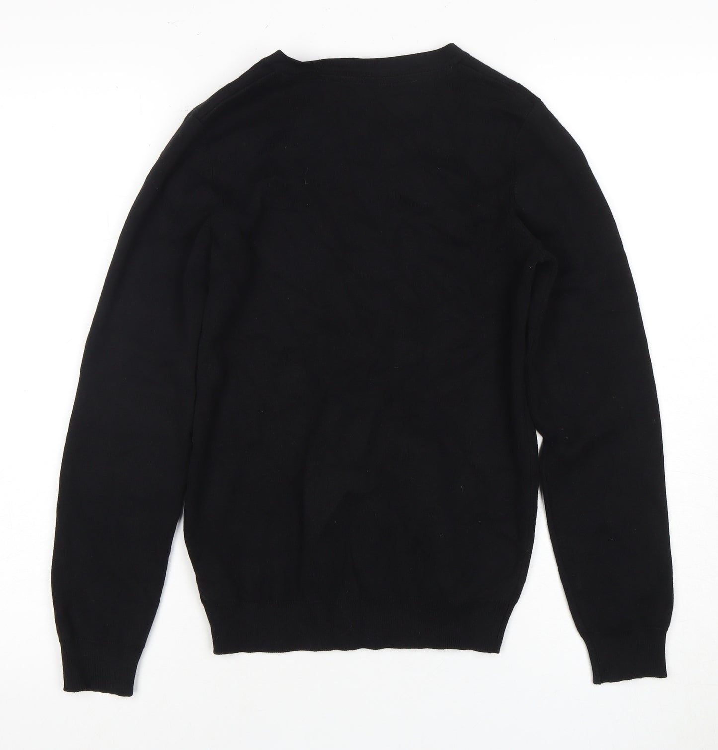 John Lewis Boys Black Cotton Jumper - Size 11-12 Years