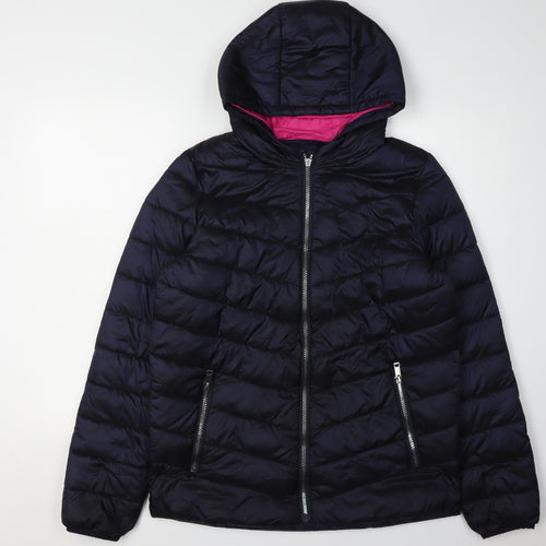 Marks and Spencer Girls Navy Puffer Jacket Size 14-16 Years