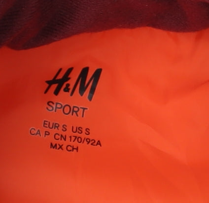 H&M Men's Orange Quilted Waistcoat Vest - Size S