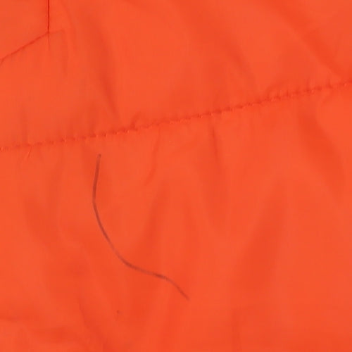 H&M Men's Orange Quilted Waistcoat Vest - Size S
