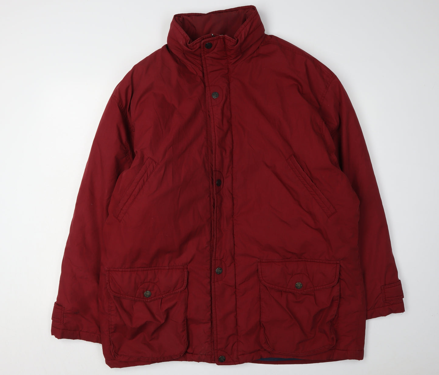 St Michael Men's Red XL Basic Jacket with Pockets