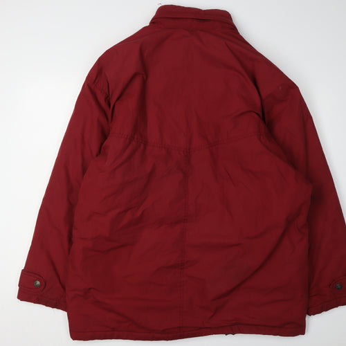 St Michael Men's Red XL Basic Jacket with Pockets
