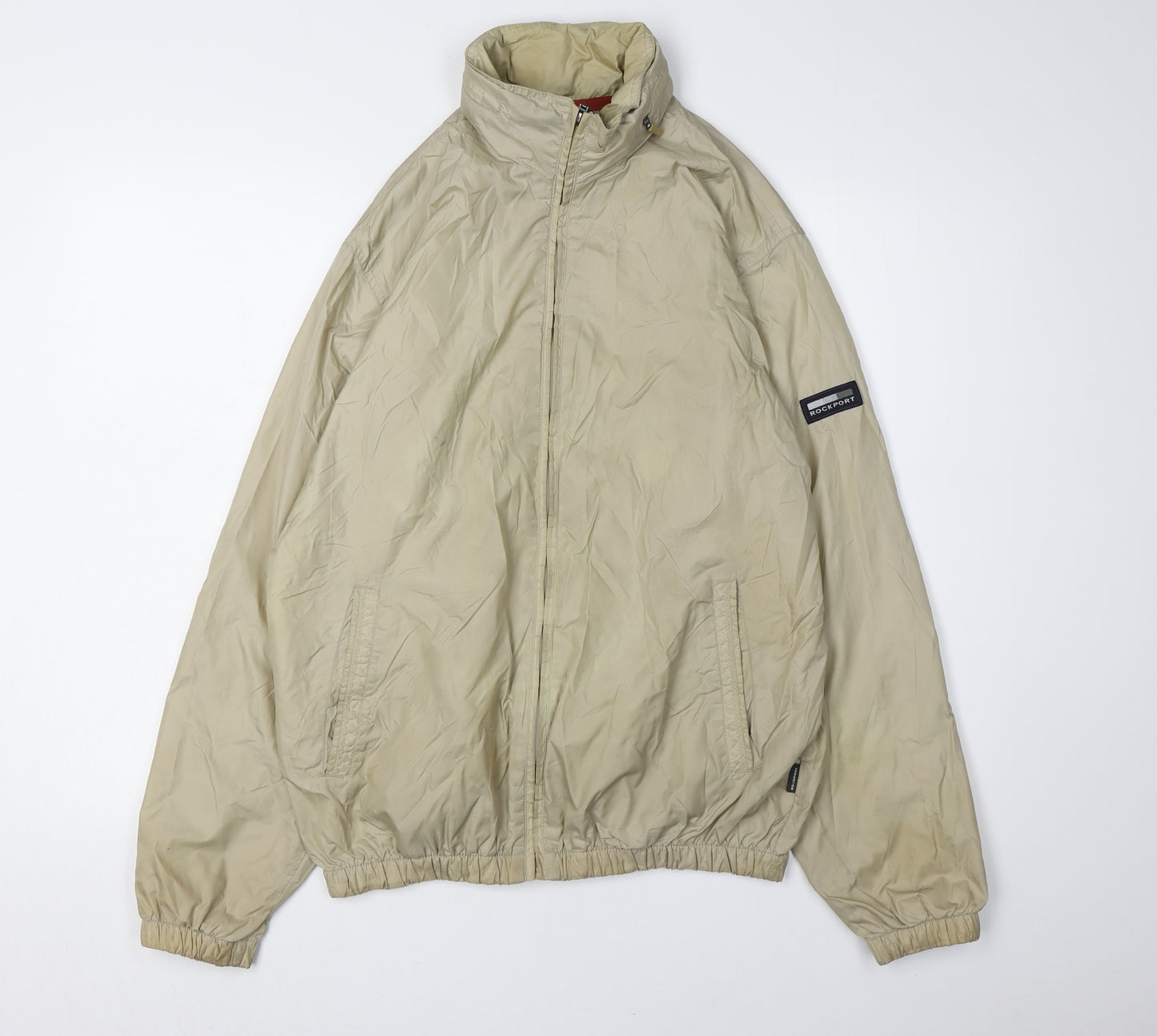 Rockport Men's Beige Medium Basic Jacket