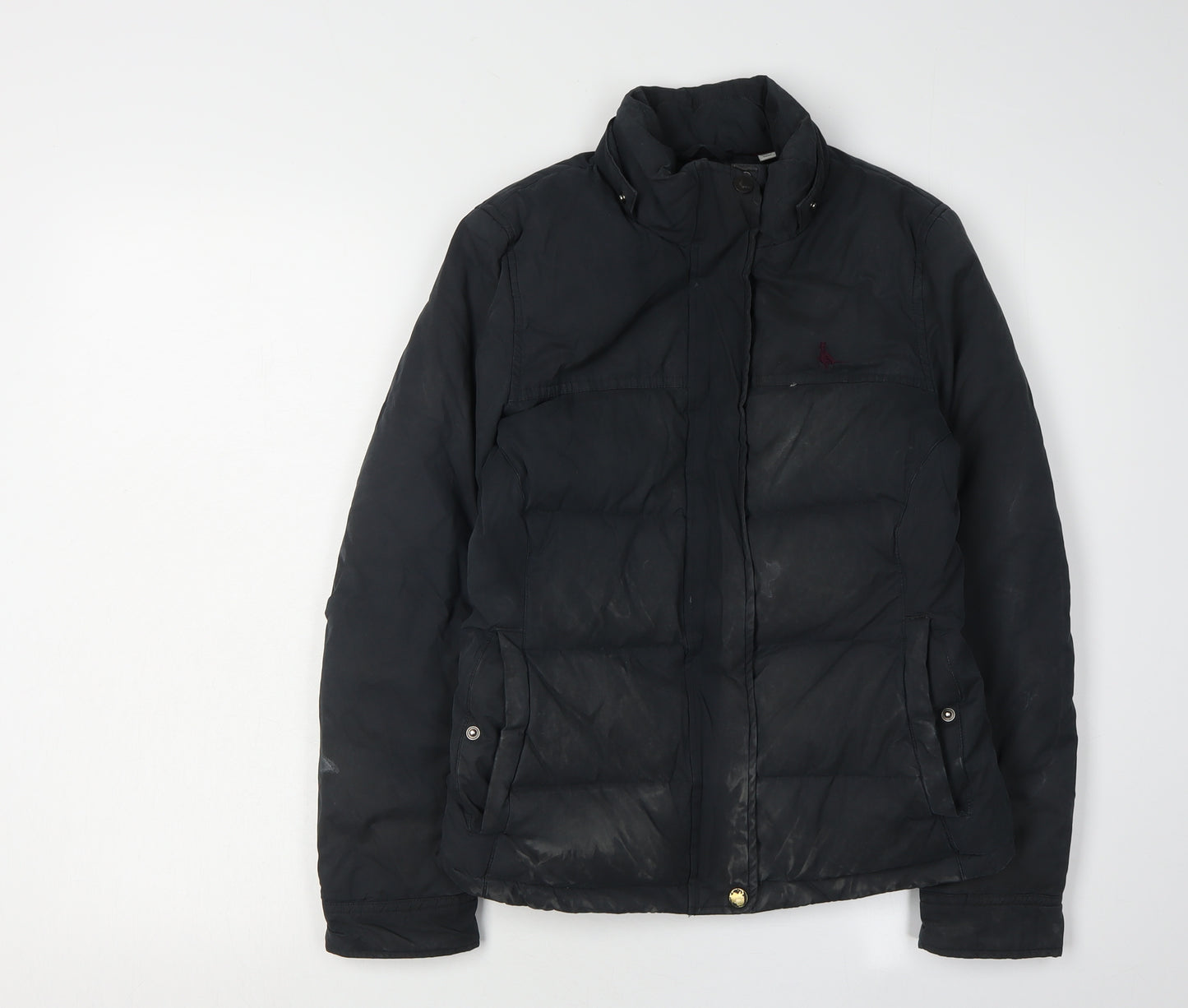 Jack Wills Women's Black Puffer Jacket Size 6