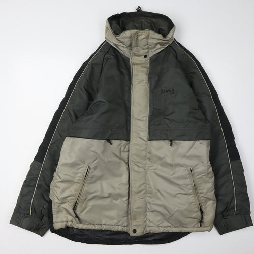 Schott NYC Men's Green Parka Jacket M Zipped Pockets