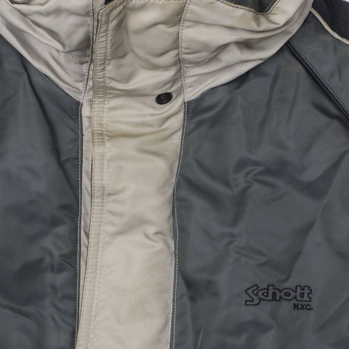 Schott NYC Men's Green Parka Jacket M Zipped Pockets
