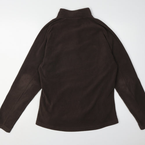 Decathlon Women's Brown Fleece Zip Sweatshirt, Size 16