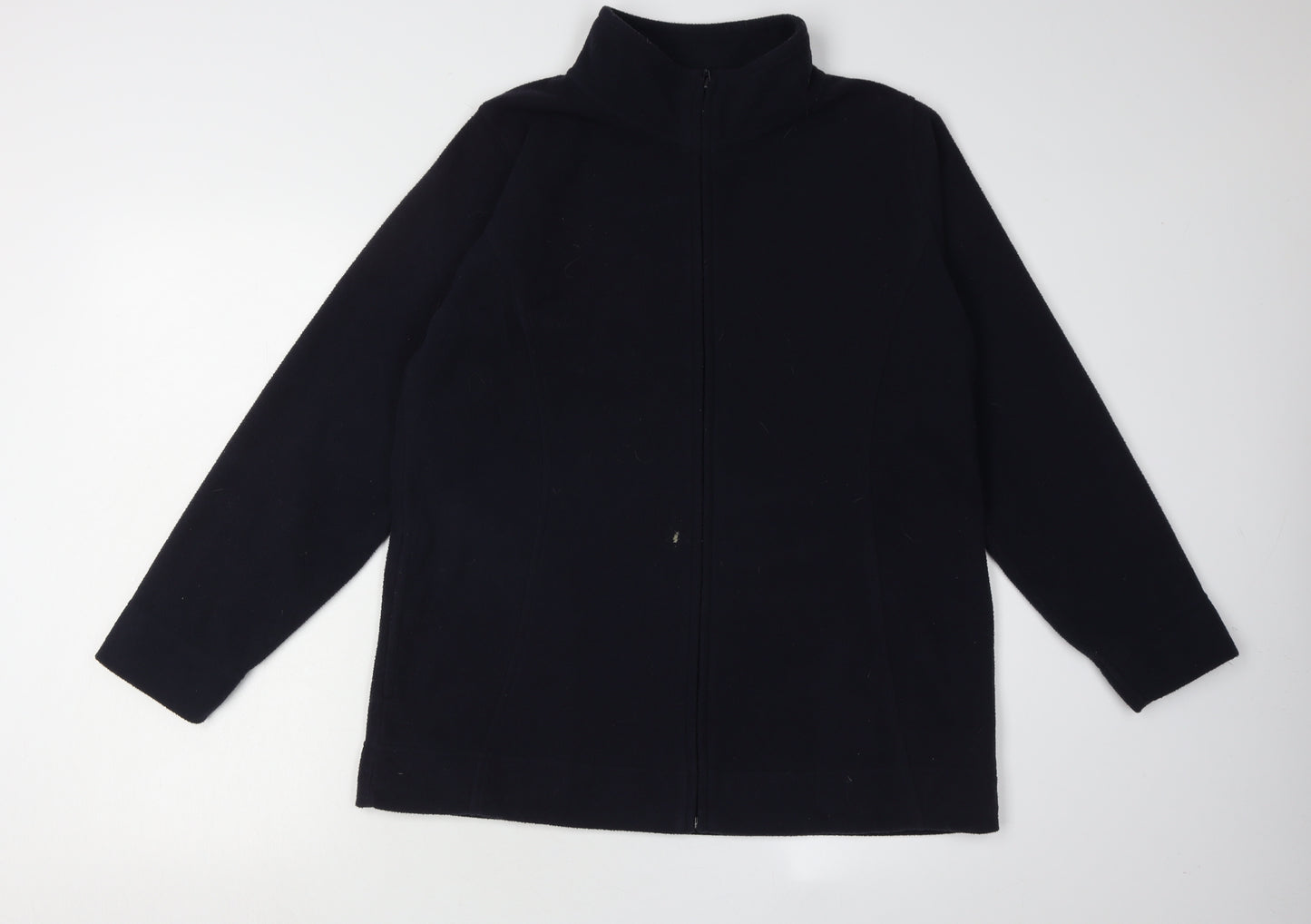 EWM Women's Black Basic Jacket, Size M, Full Zip Casual