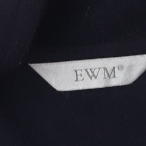 EWM Women's Black Basic Jacket, Size M, Full Zip Casual