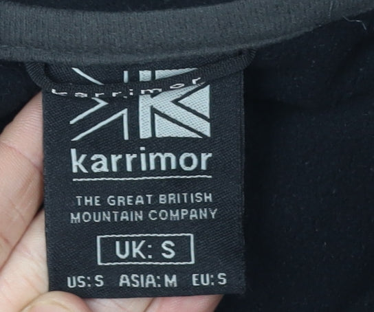 Karrimor Men's Black Fleece Jacket, Size S, Full Zip Casual