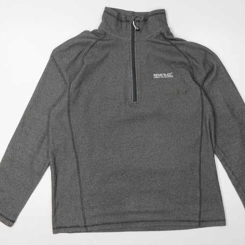 Regatta Men's Grey 1/4 Zip Fleece Sweatshirt L