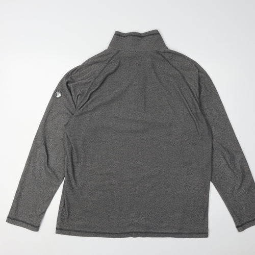 Regatta Men's Grey 1/4 Zip Fleece Sweatshirt L
