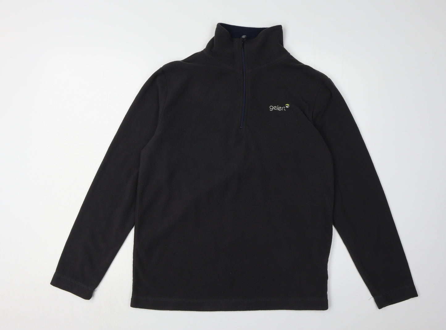 Gelert Men's Black Fleece Pullover, M, Mock Neck, Outdoor Ready