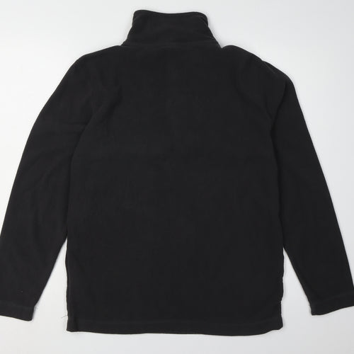 Gelert Men's Black Fleece Pullover, M, Mock Neck, Outdoor Ready