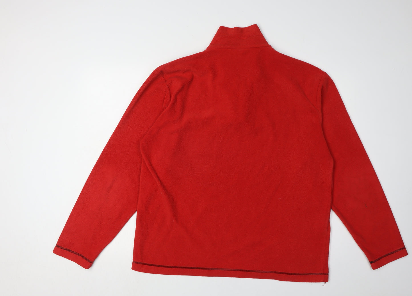 Campri Men's Red XL Fleece Sweatshirt with Logo