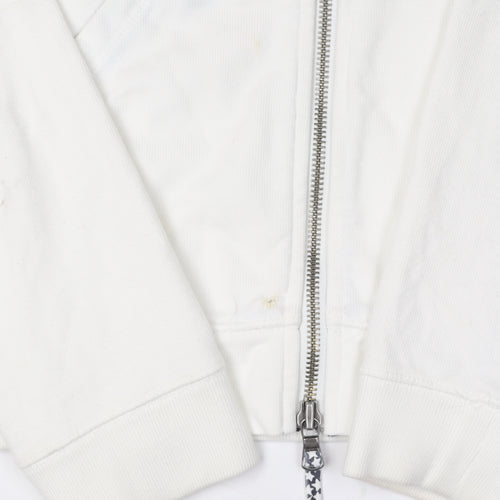 Tommy Hilfiger Unisex White XL Full Zip Hoodie