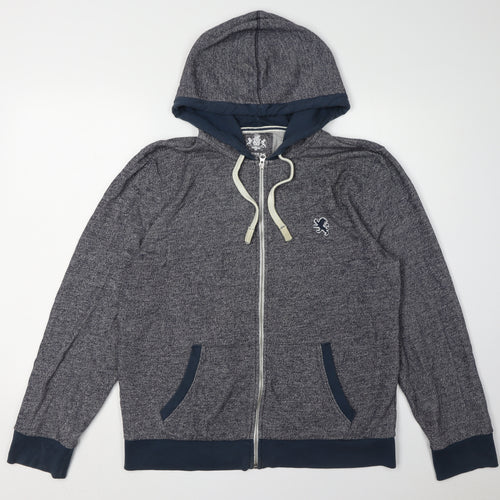 Express Men's Grey Full Zip Hoodie L Size