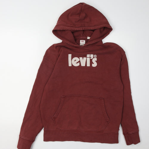 Levi's Red Hoodie, Unisex Adults, Small, Relaxed Fit