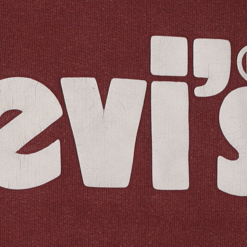 Levi's Red Hoodie, Unisex Adults, Small, Relaxed Fit