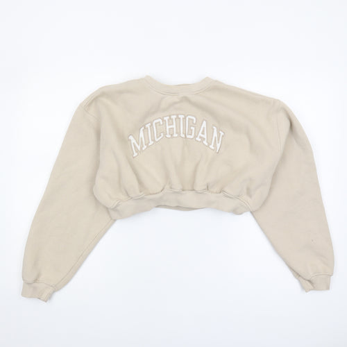 Pull & Bear Women's Beige Sweatshirt Size 12