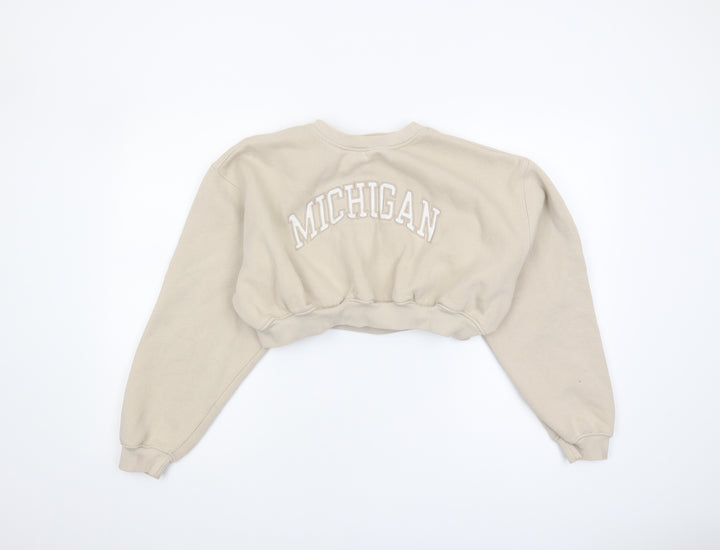 Pull & Bear Women's Beige Sweatshirt Size 12