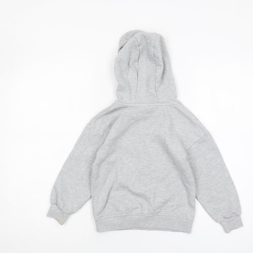 Disney Girls Grey Hoodie, Stitch, 5-6 Years, Casual Comfort