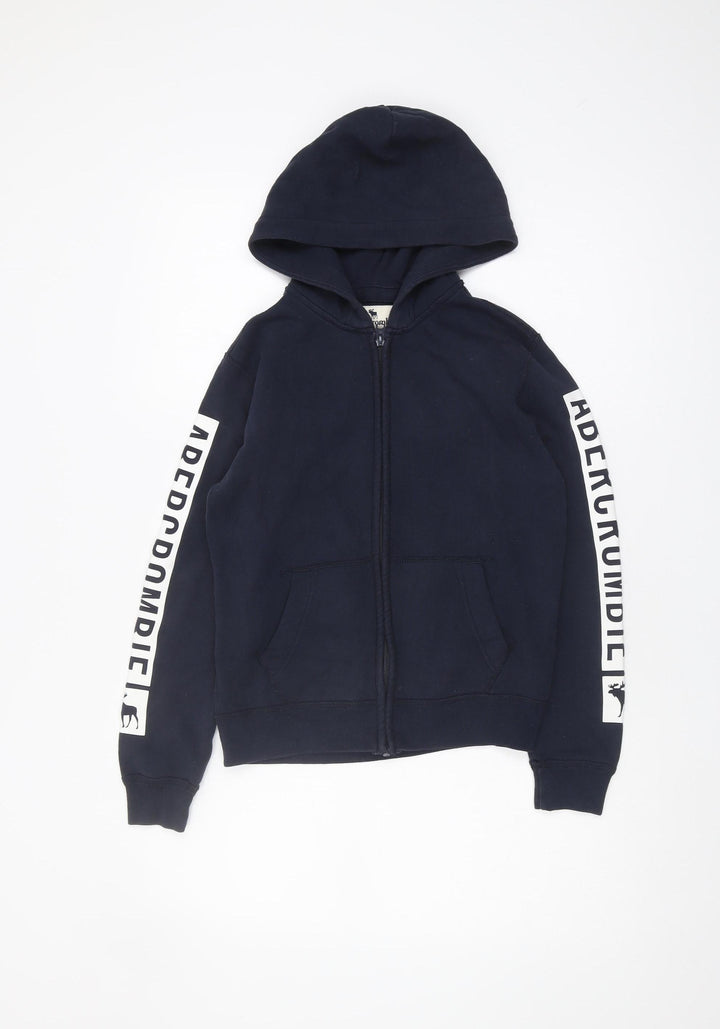 Abercrombie Kids Boys Blue Full Zip Hoodie 9-10 Years
