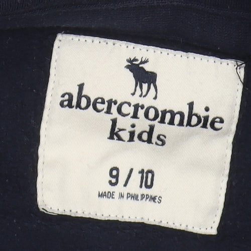 Abercrombie Kids Boys Blue Full Zip Hoodie 9-10 Years