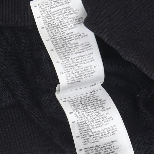 Adidas Women's Black Pullover Hoodie Size 8 with Logo Detail