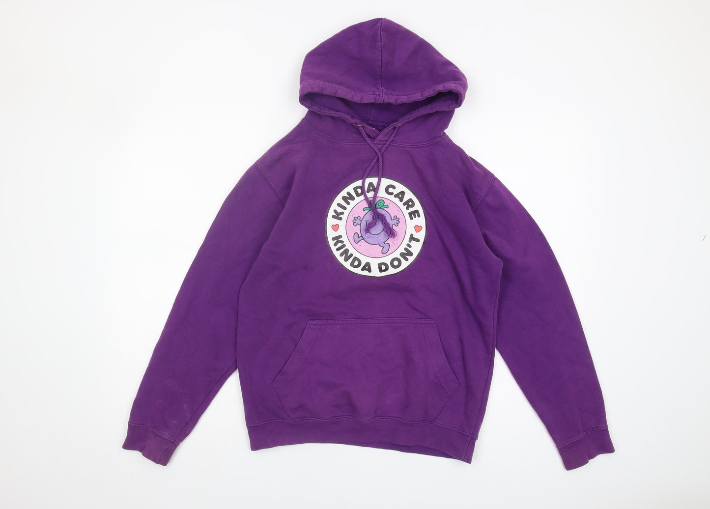 Tikiboo Unisex Purple Cartoon XS Pullover Hoodie