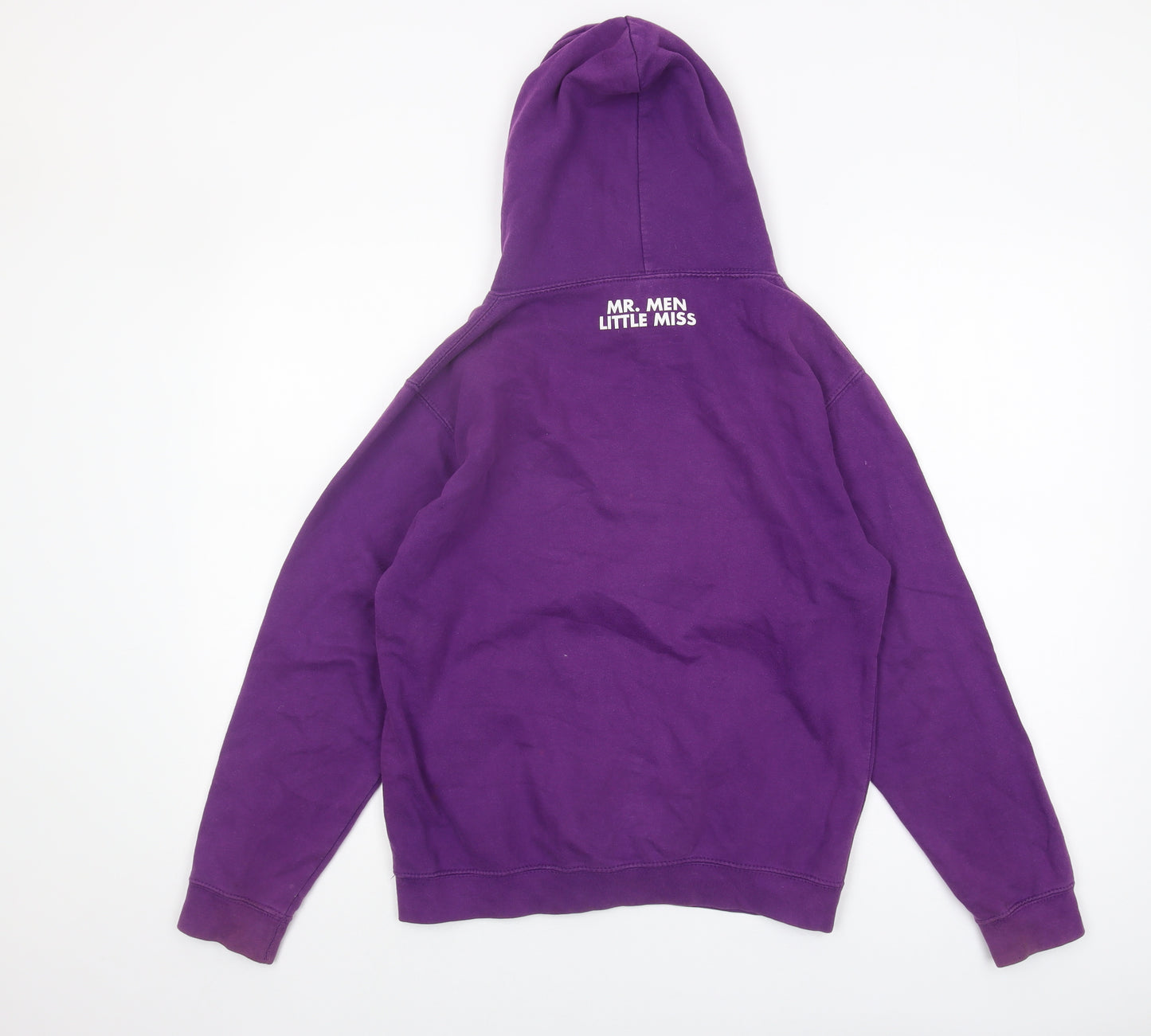 Tikiboo Unisex Purple Cartoon XS Pullover Hoodie