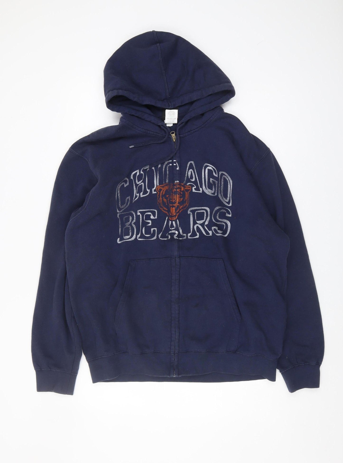 NFL Team Apparel Men's Blue Full Zip Hoodie L