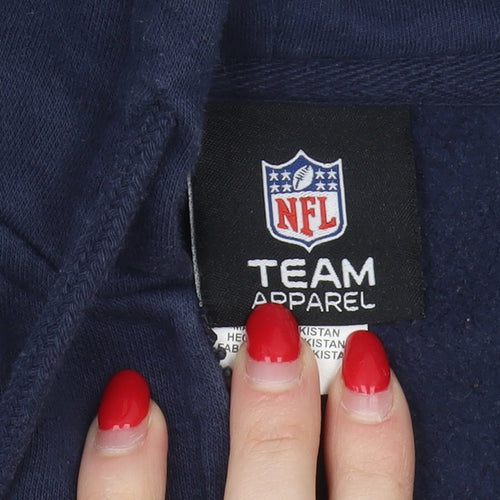 NFL Team Apparel Men's Blue Full Zip Hoodie L