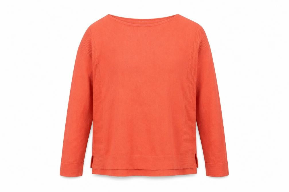 Front view of White Stuff Women's Orange jumper, size 10