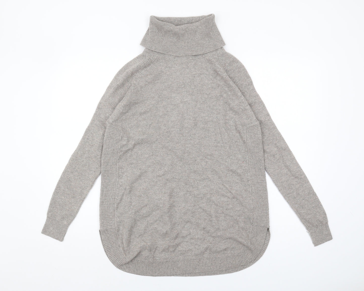 Warehouse Women's Grey Roll Neck Pullover Jumper Size 10
