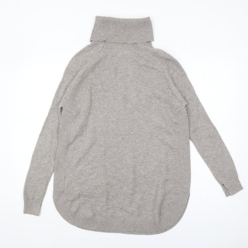 Warehouse Women's Grey Roll Neck Pullover Jumper Size 10