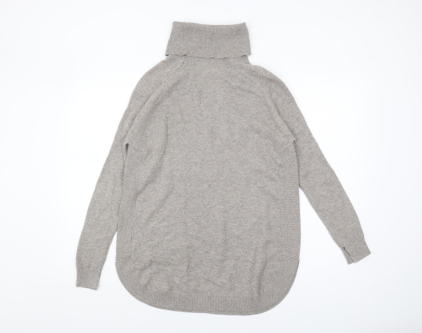 Warehouse Women's Grey Roll Neck Pullover Jumper Size 10