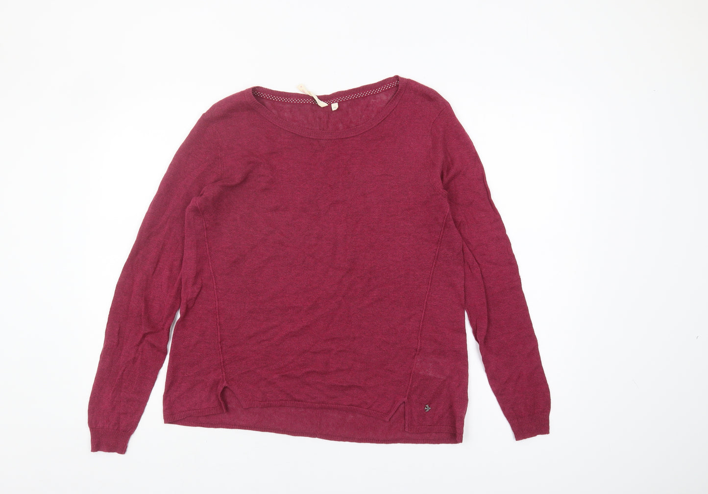 White Stuff Women’s Red Knit Pullover Jumper Size 10