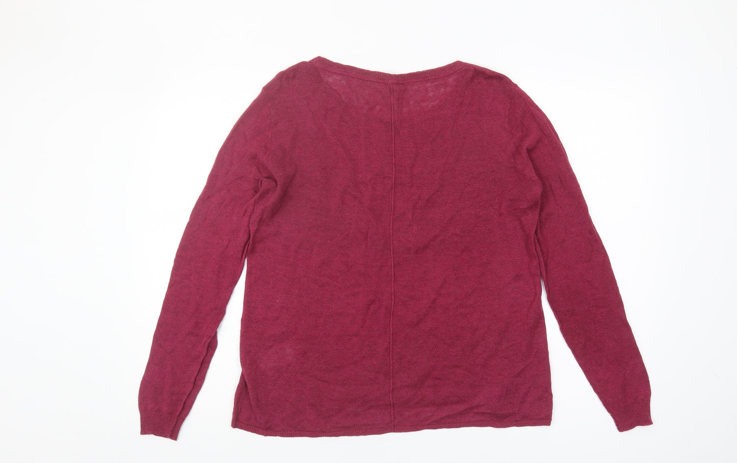 White Stuff Women’s Red Knit Pullover Jumper Size 10