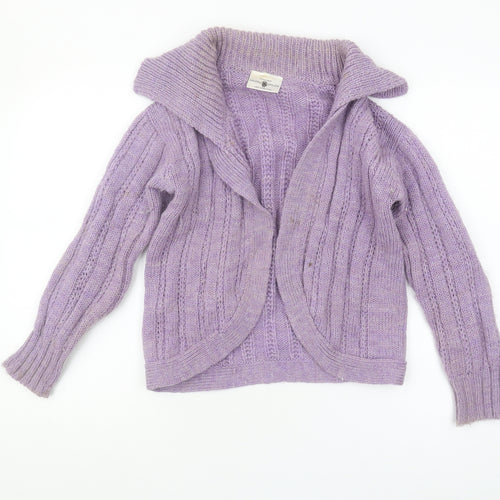 Swaledale Woollens Women's Purple Cardigan, M, 100% Wool