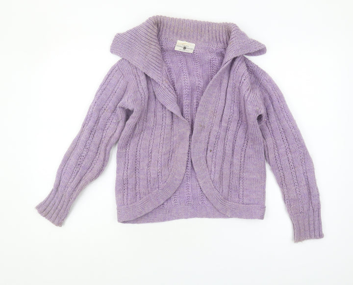 Swaledale Woollens Women's Purple Cardigan, M, 100% Wool