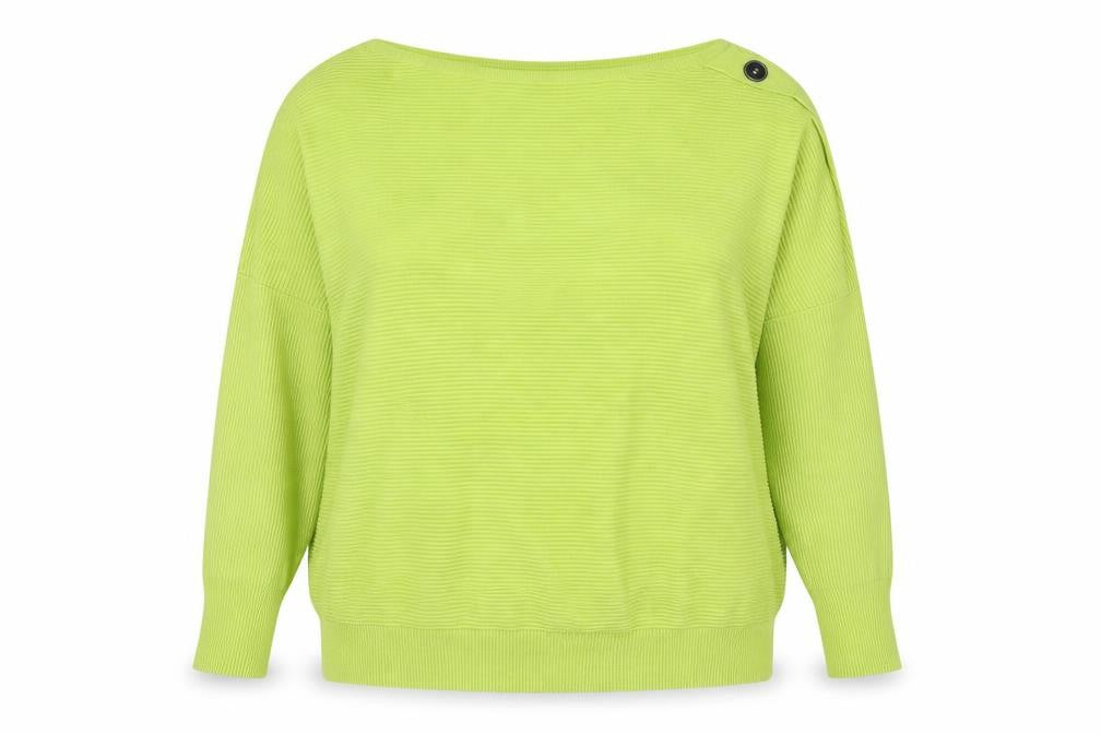 Front view of Mint Velvet Women's Green Long Sleeve Jumper, size L