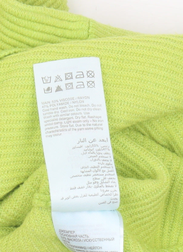 Mint Velvet Women's Green Long Sleeve Jumper Size L
