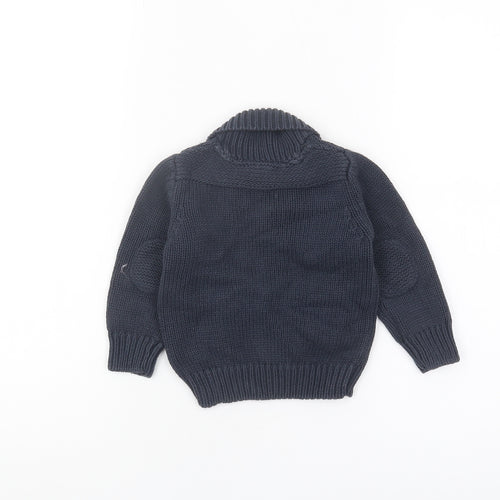 Jasper Conran Unisex Baby Black Cardigan 12-18 Months Cotton Knit