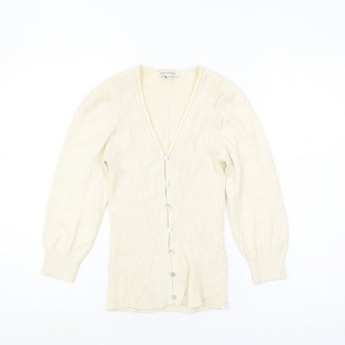 Laura Ashley Women's Ivory Cardigan UK Size 12