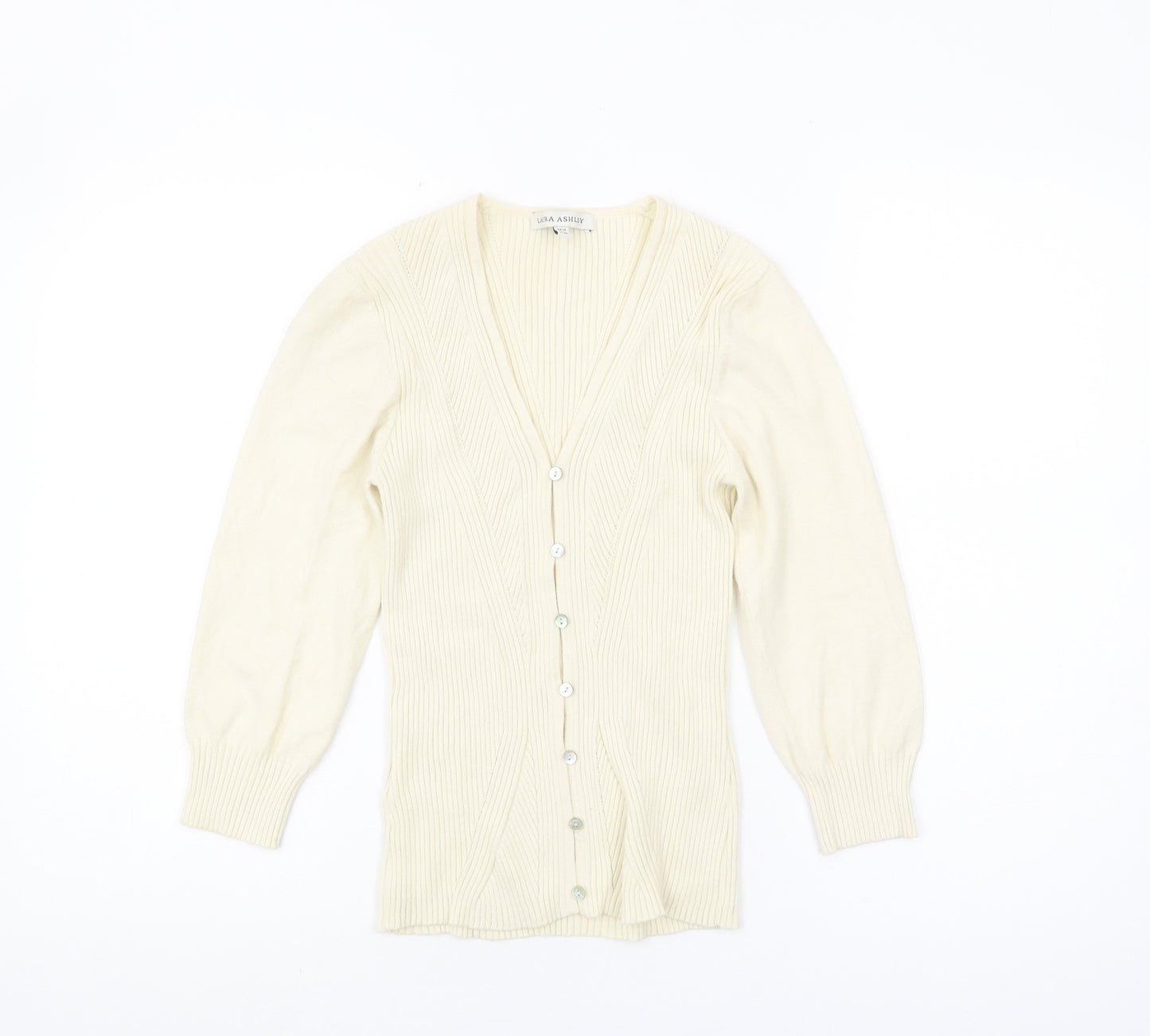 Laura Ashley Women's Ivory Cardigan UK Size 12