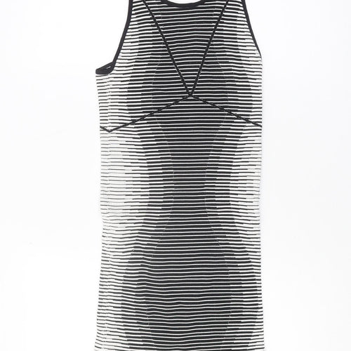 BCBGeneration Women’s Black White Striped Tank Dress XS
